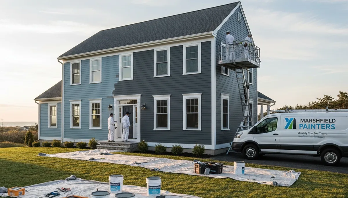Professional house painting service in Plymouth MA by local exterior and interior painters