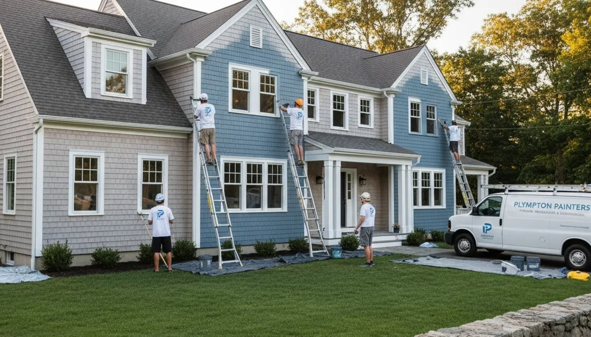 Professional house painters in Plymouth MA providing expert residential exterior painting services